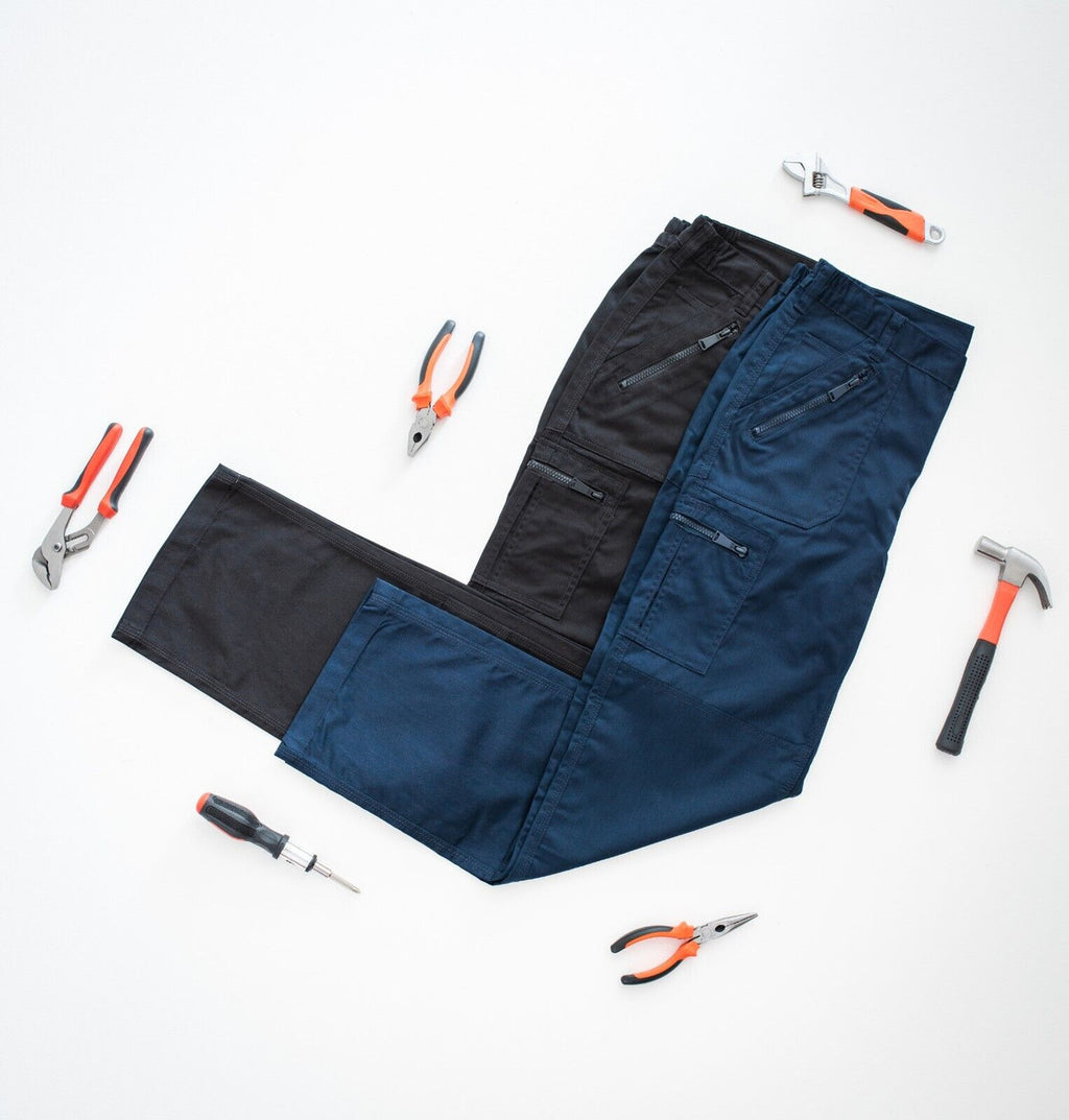 Regatta Men's Professional Pro Action Work Cargo Trousers Black