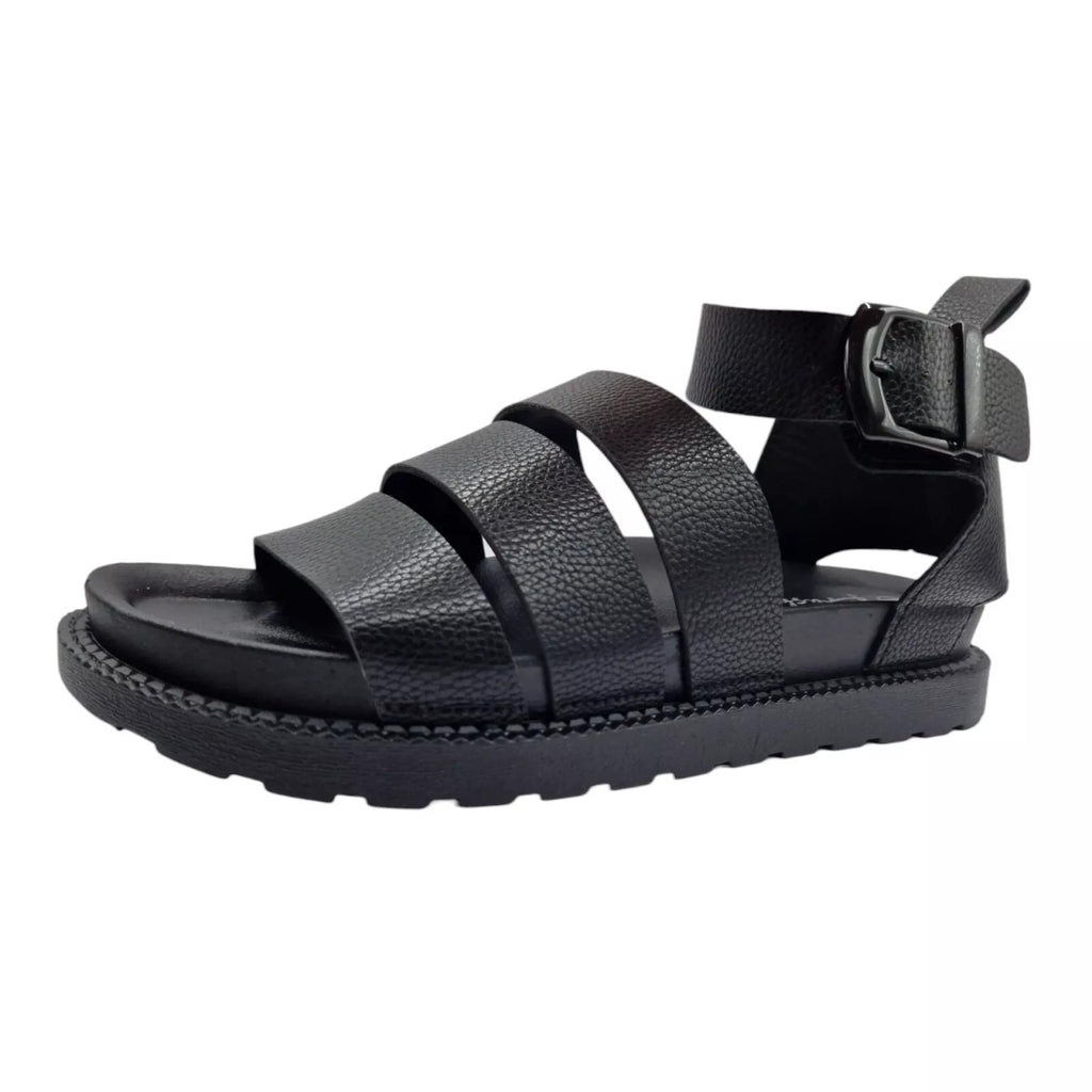 Women's Gladiator Fishermans Sandals Black