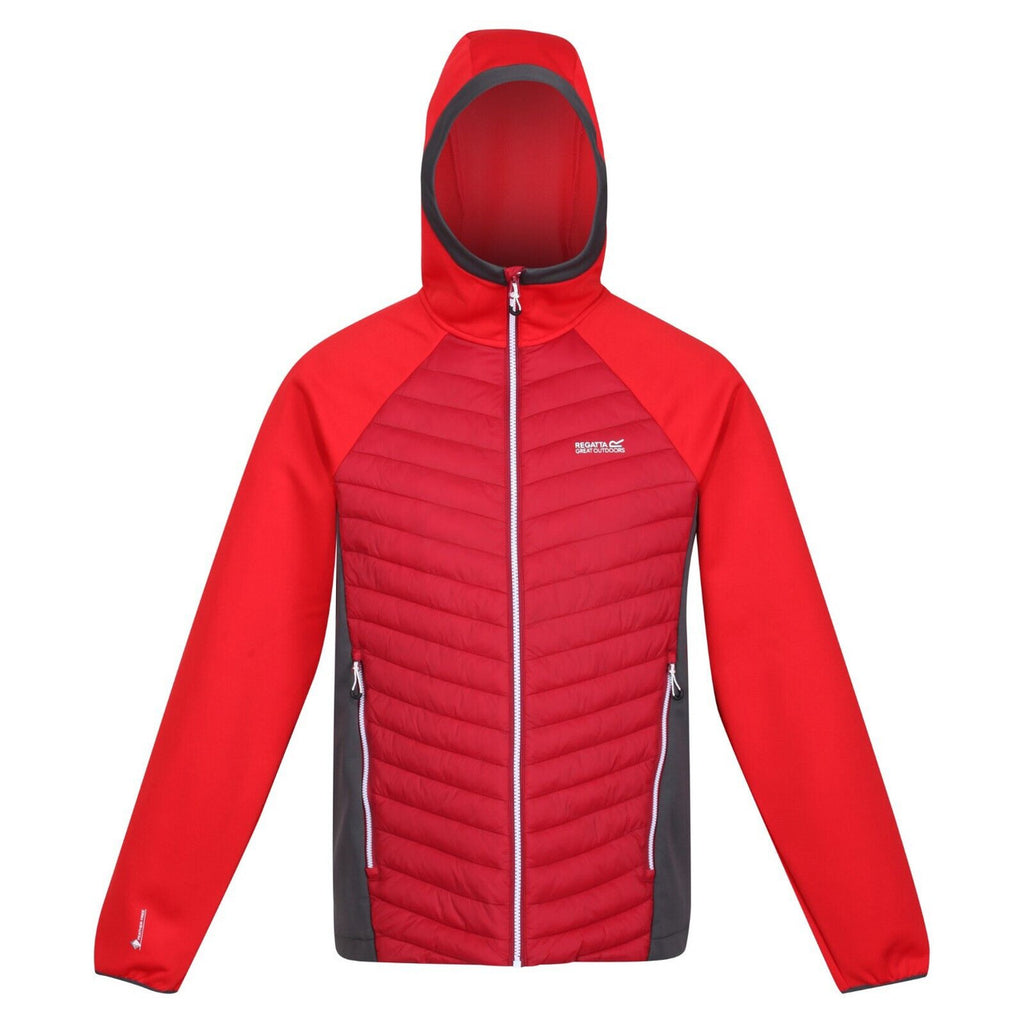 Regatta Mens Andreson VIII Hybrid Lightweight Jacket Dark Red/Chinese Red