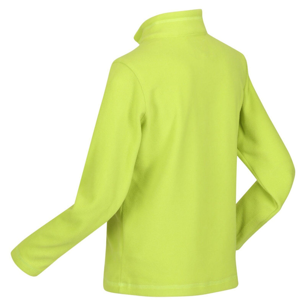 Regatta Kid's Hotshot Lightweight Half Zip Fleece Bright Kiwi