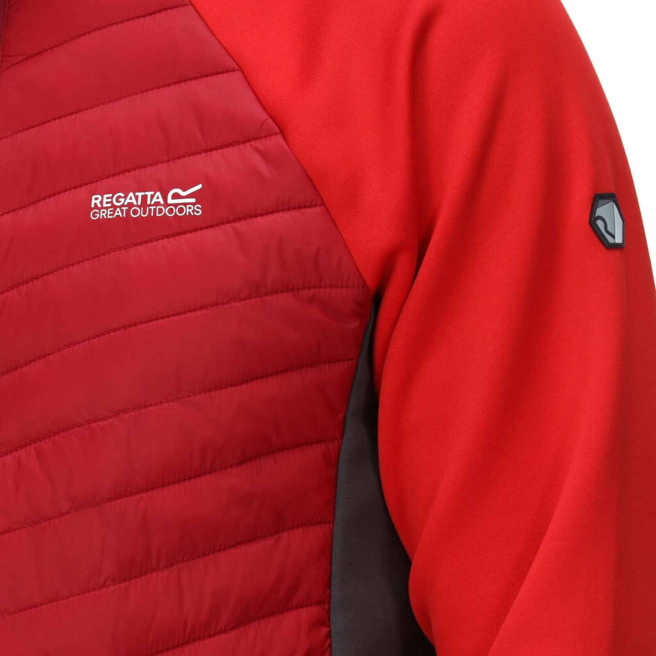 Regatta Mens Andreson VIII Hybrid Lightweight Jacket Dark Red/Chinese Red
