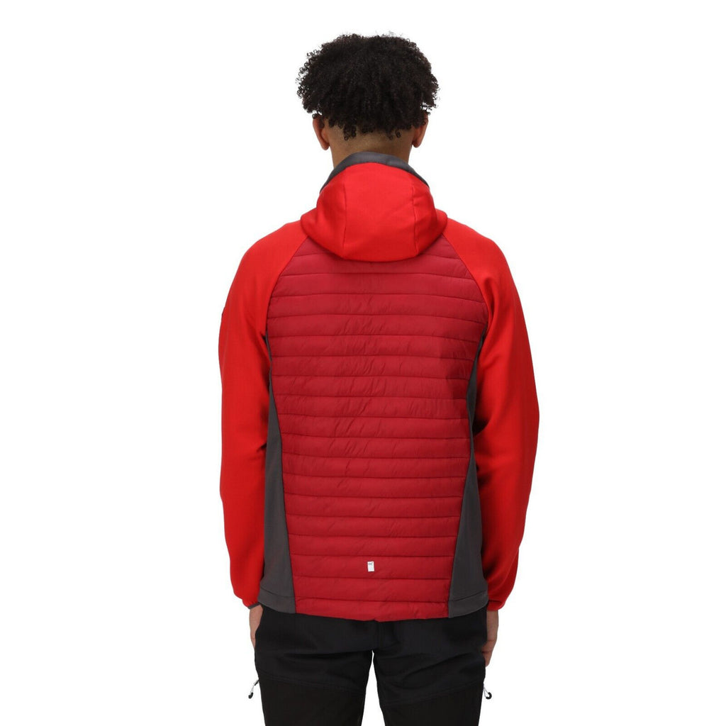 Regatta Mens Andreson VIII Hybrid Lightweight Jacket Dark Red/Chinese Red