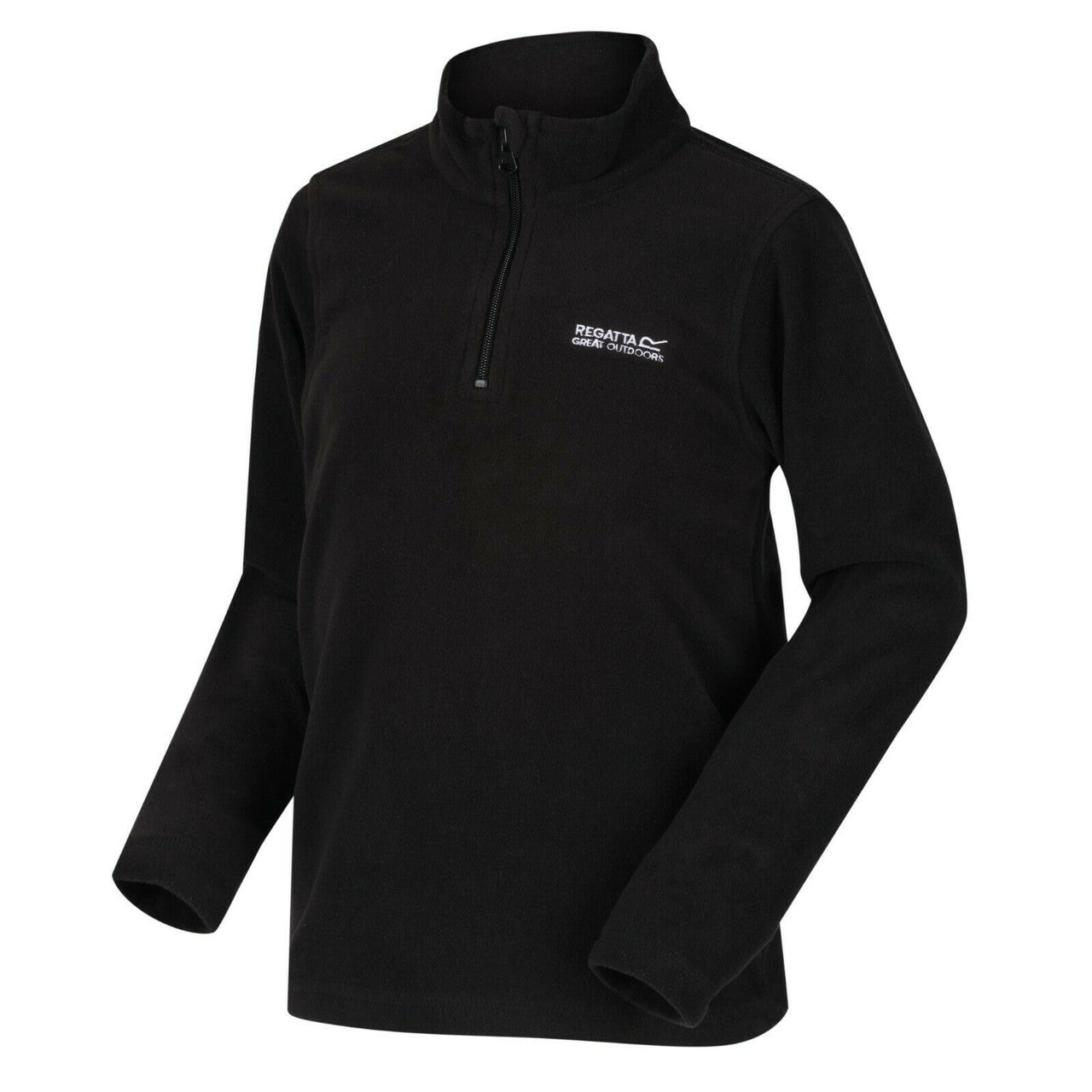 Regatta Kid's Hotshot Lightweight Half Zip Fleece Black