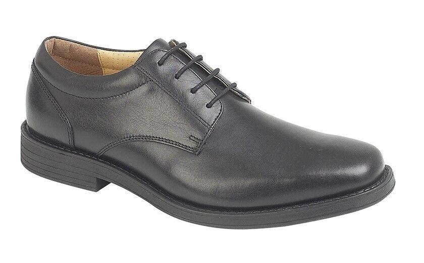 Tredflex Mens Leather Lace Up Dress Shoes Black