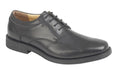 Tredflex Mens Leather Lace Up Dress Shoes Black