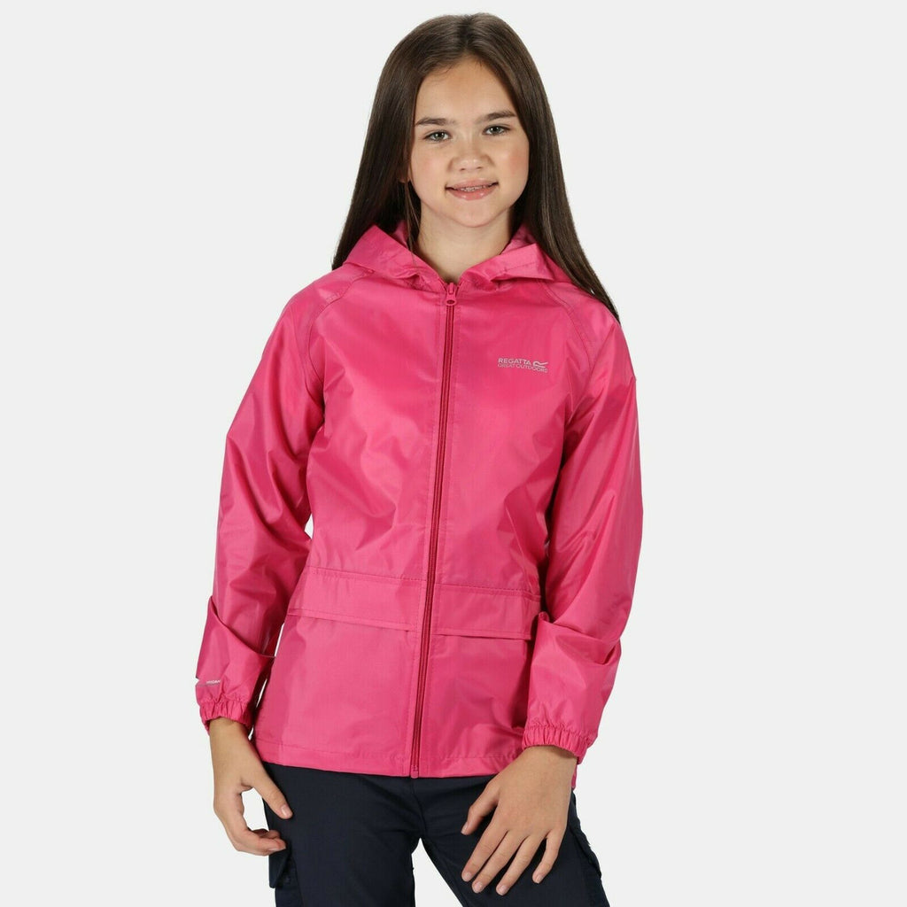 Regatta Kids' Stormbreak Waterproof Jacket Pink Jem
