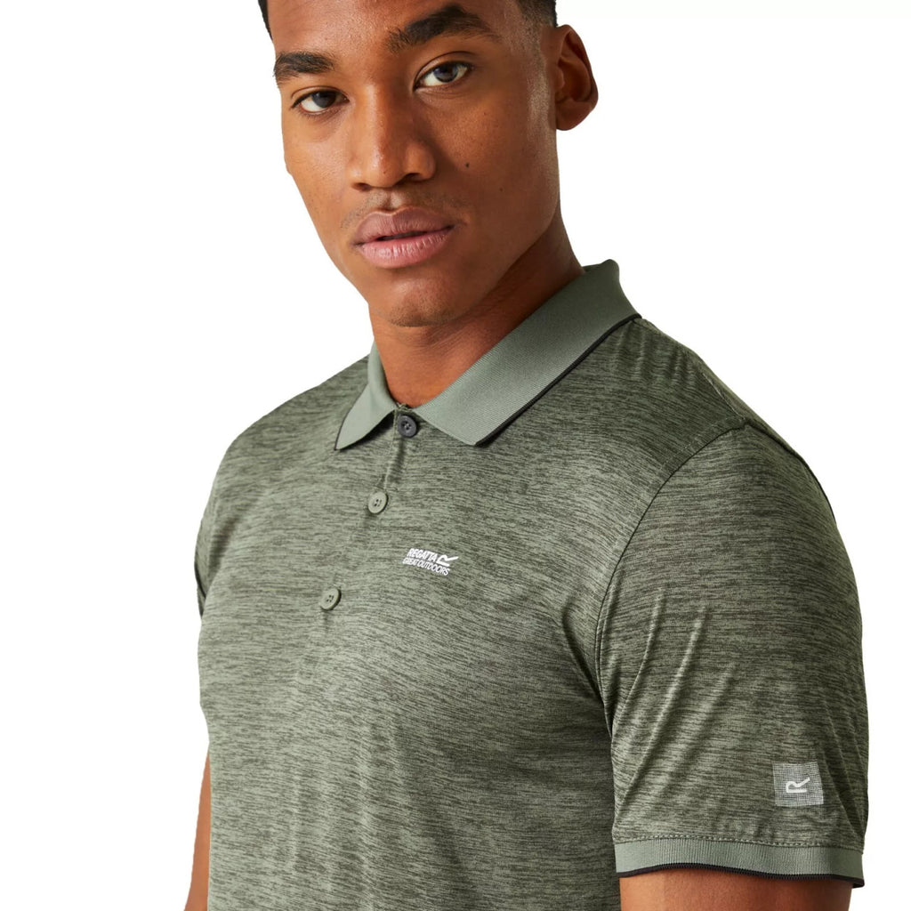 Regatta Men's Polo Shirt Remex II Sports Polo T Shirt Agave Green