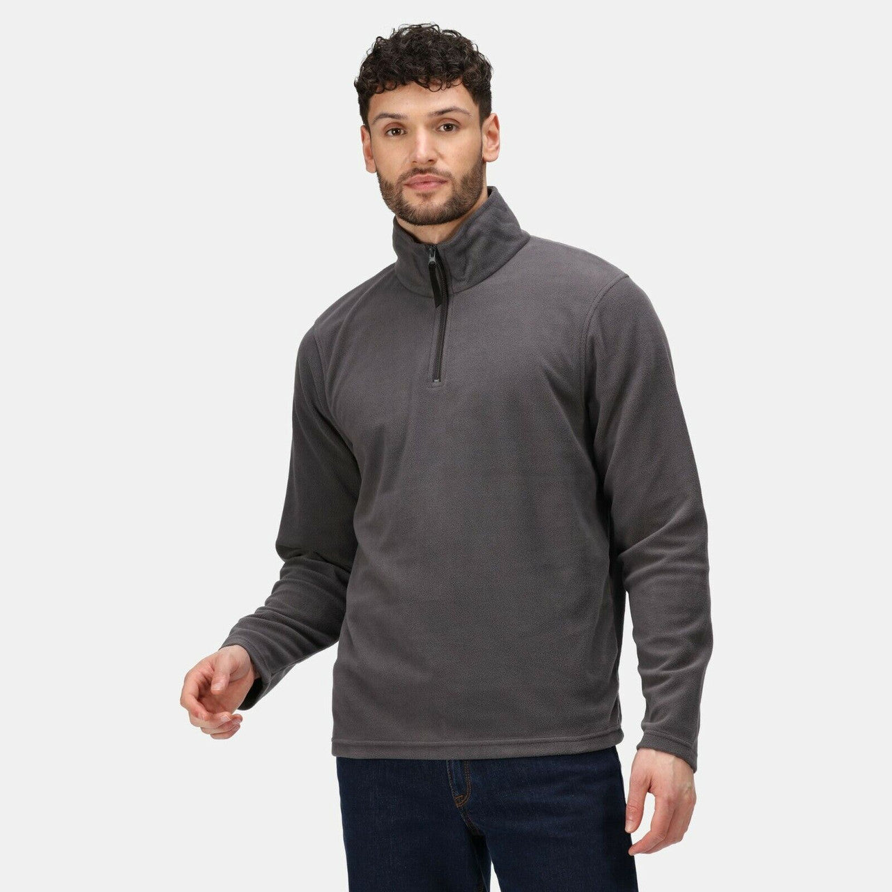 Regatta Men's Professional Lightweight Micro Fleece Half Zip Seal Grey