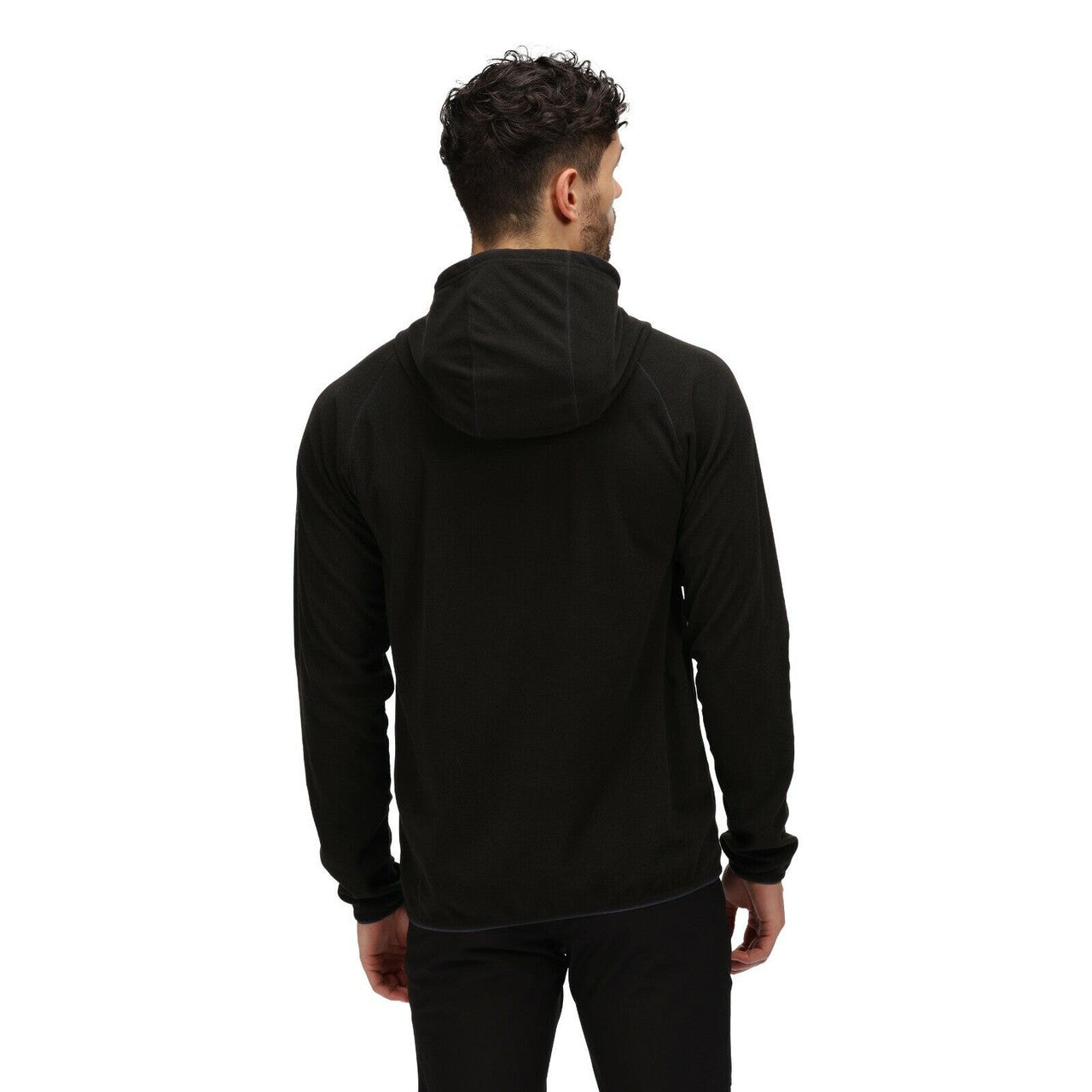 Regatta Men's Montes Pullover Hoody Lightweight Fleece Black