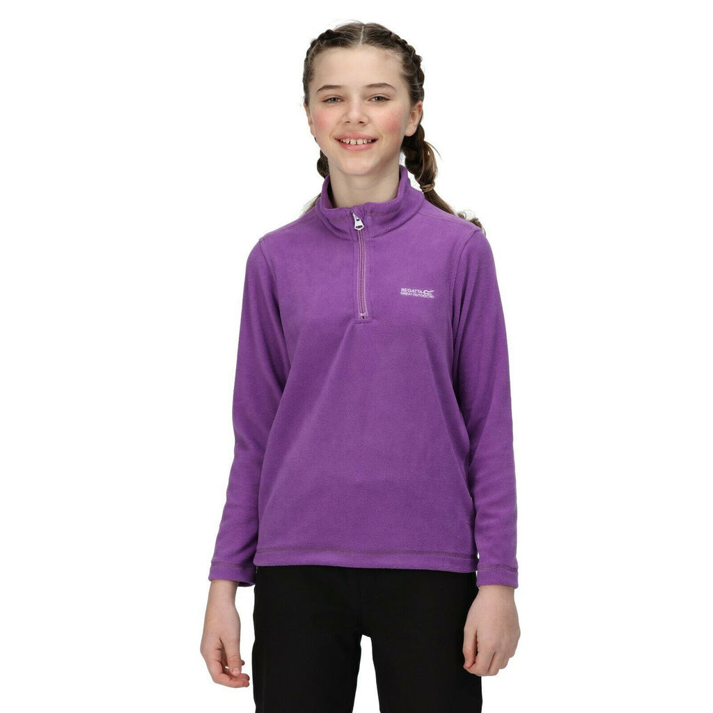 Regatta Kid's Hotshot Lightweight Half Zip Fleece Hyacinth