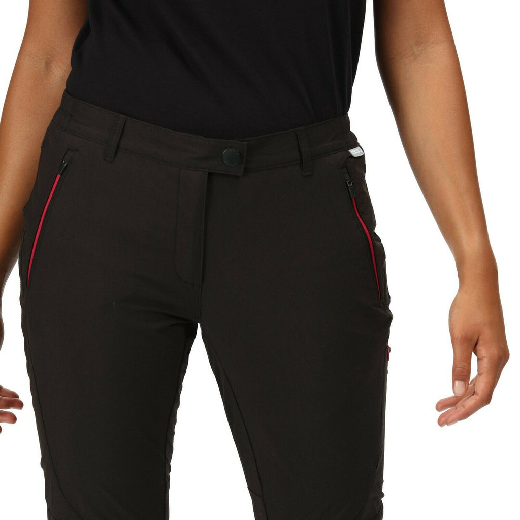 Regatta Womens Highton Walking Trousers Stretch Outdoor Hiking Water Resistant