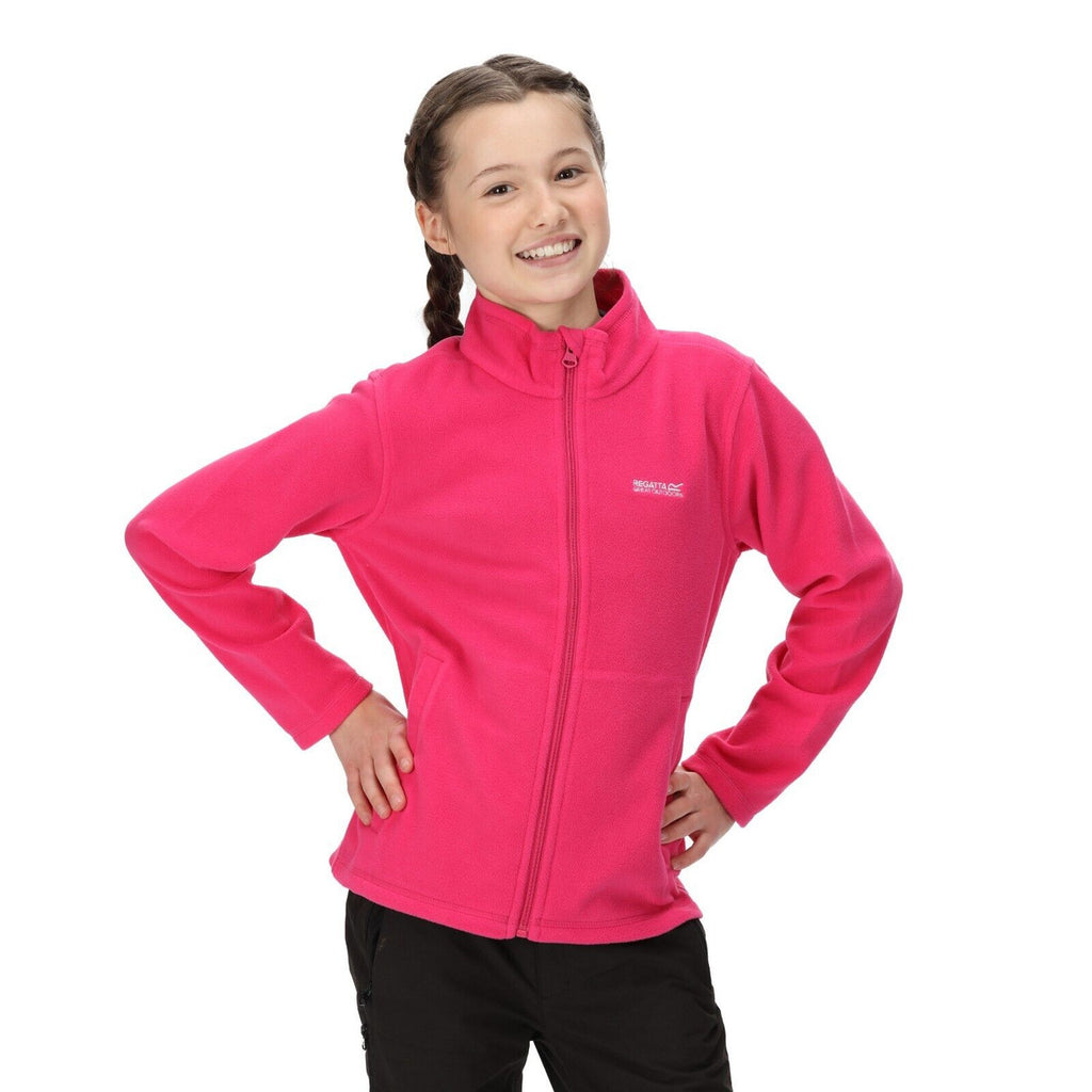 Regatta King Kids Fleece Full Zip Up School Boys Girls Jumper Sizes 3-14 Years