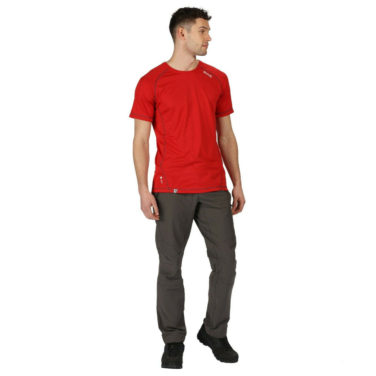 Regatta Mens Highton Walking Trousers Stretch Outdoor Hiking Water Resistant - Magnet