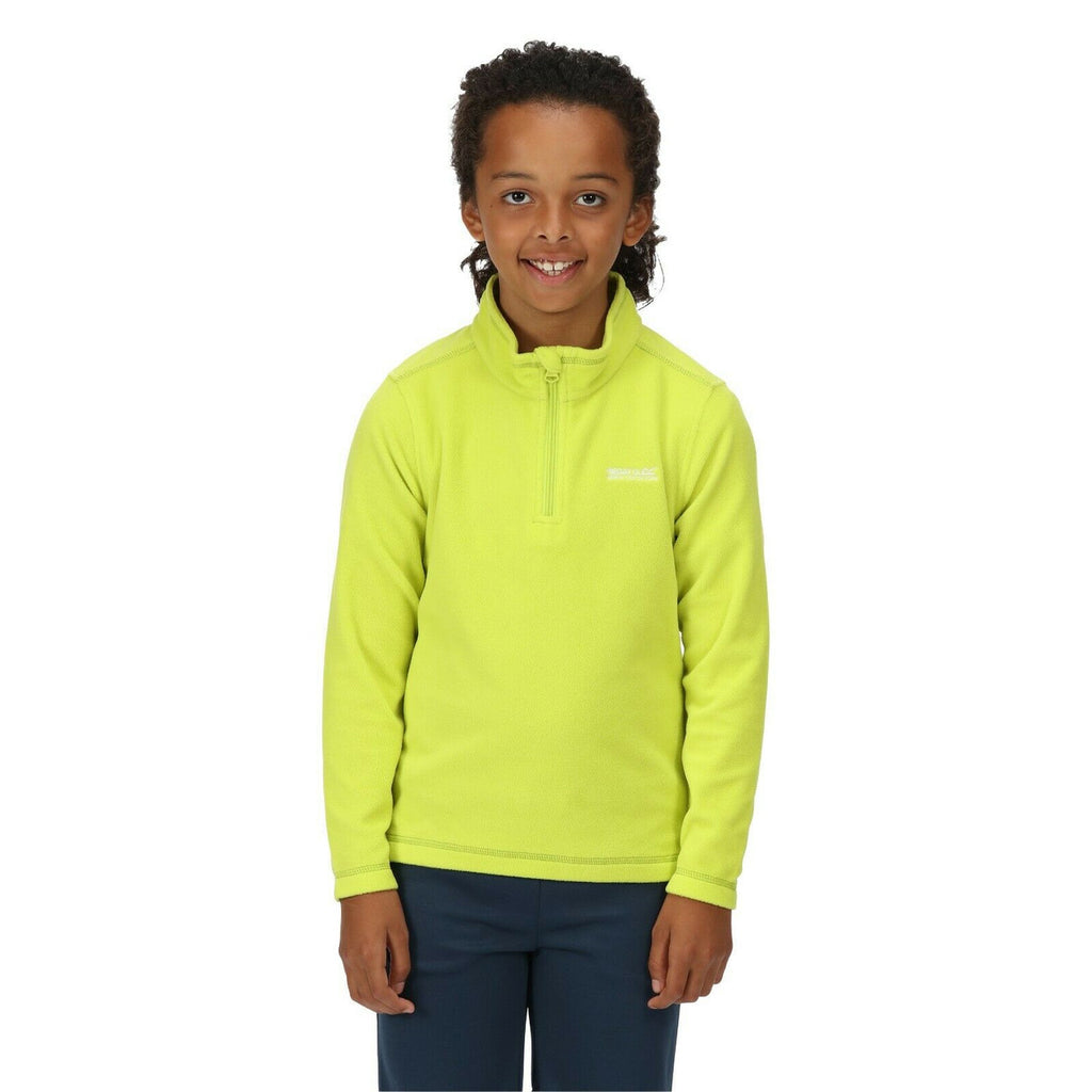 Regatta Kid's Hotshot Lightweight Half Zip Fleece Bright Kiwi