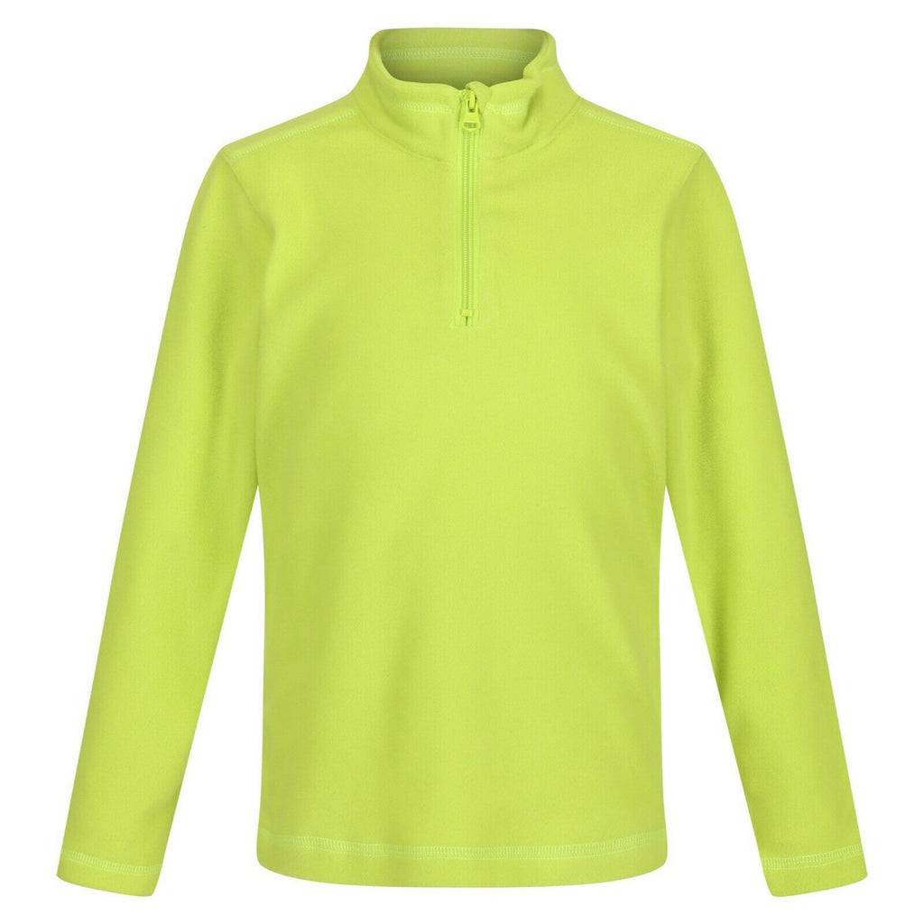 Regatta Kid's Hotshot Lightweight Half Zip Fleece Bright Kiwi
