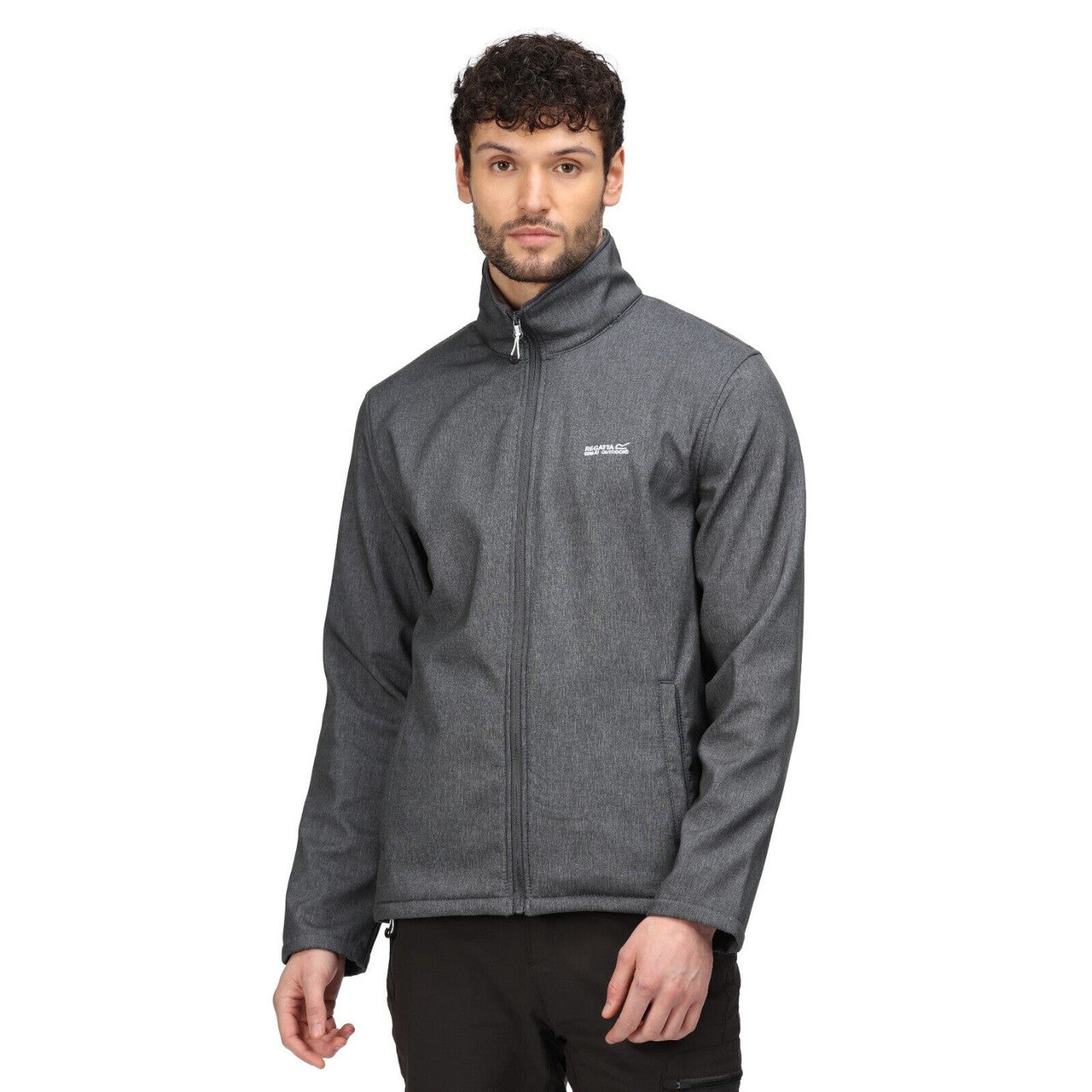 Regatta Mens Cera V Softshell Jacket Seal Grey Marble