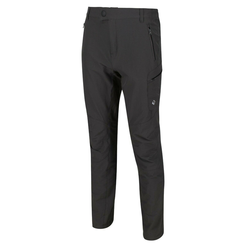 Regatta Mens Highton Walking Trousers Stretch Outdoor Hiking Water Resistant - Magnet
