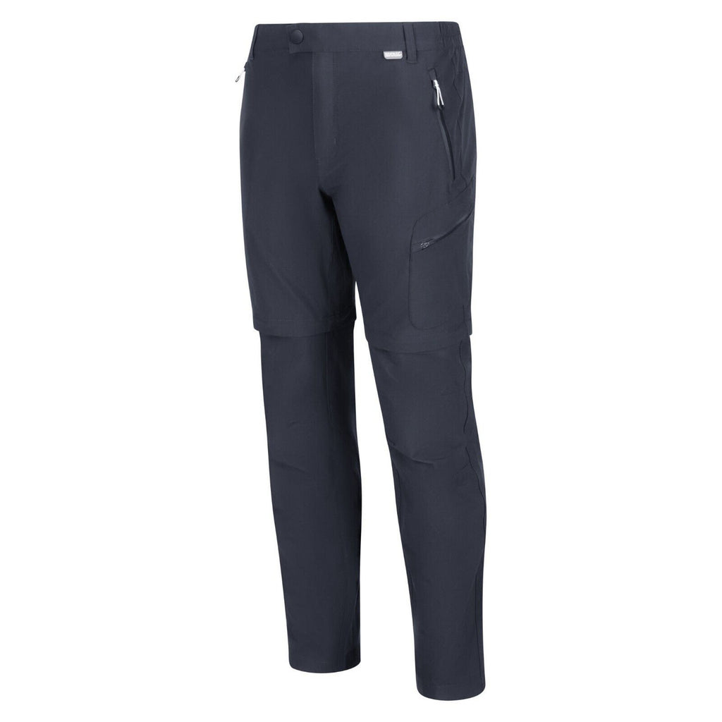 Regatta Mens Highton Zip Off Walking Hiking Trousers Shorts India Grey