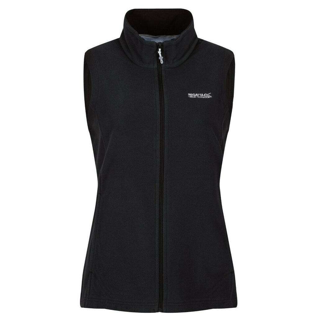 Regatta Womens Bodywarmer Fleece Vest Sweetness Lightweight Waistcoat Size 8-20 Black