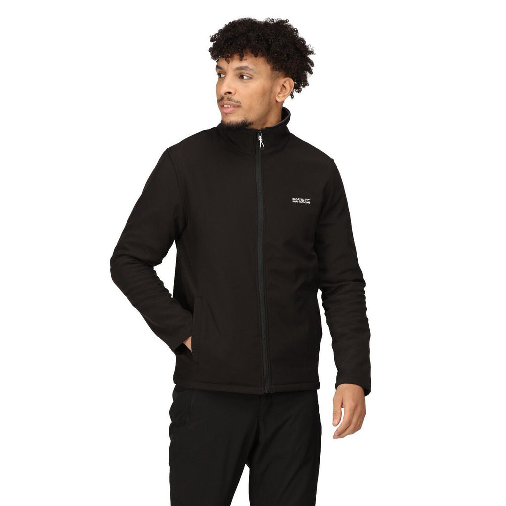 Regatta Mens Cera V Softshell Jacket Black