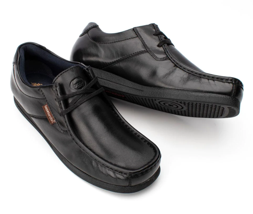 Base London Event Mens Classic Leather Smart Moccasin Lace Up Shoes