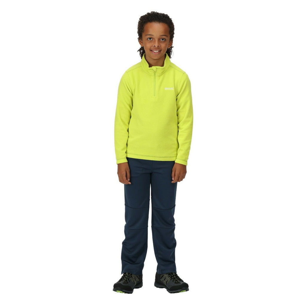 Regatta Kid's Hotshot Lightweight Half Zip Fleece Bright Kiwi