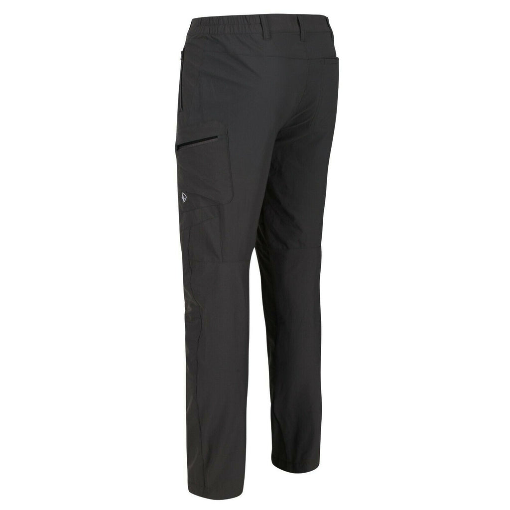 Regatta Mens Highton Walking Trousers Stretch Outdoor Hiking Water Resistant - Magnet