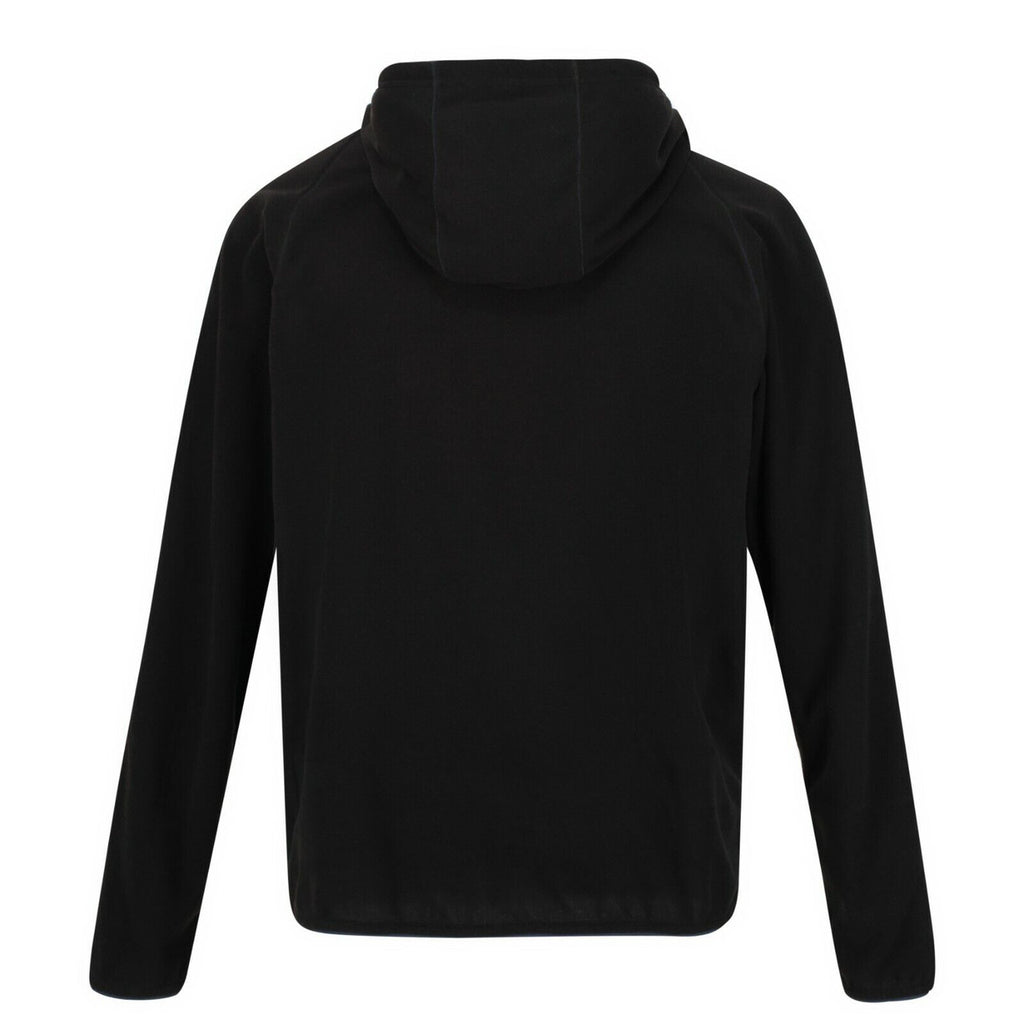 Regatta Men's Montes Pullover Hoody Lightweight Fleece Black
