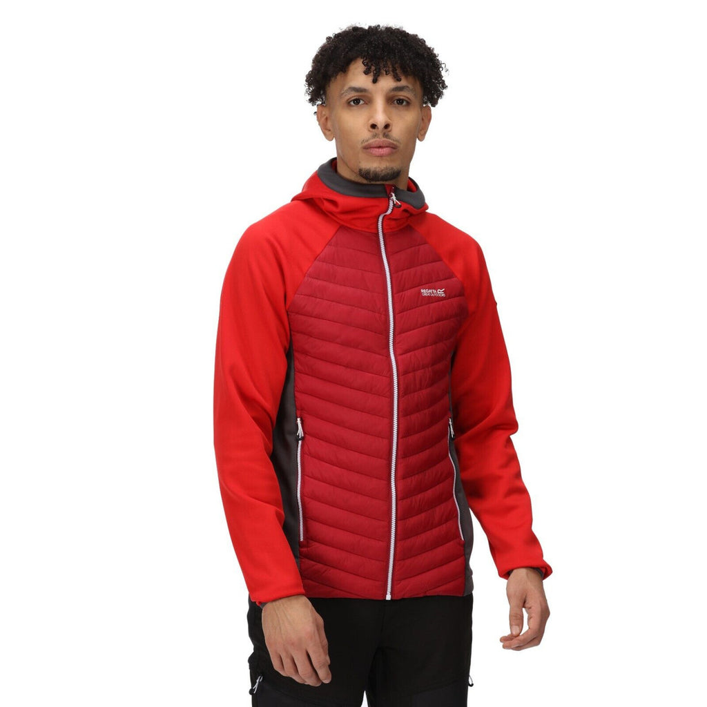 Regatta Mens Andreson VIII Hybrid Lightweight Jacket Dark Red/Chinese Red