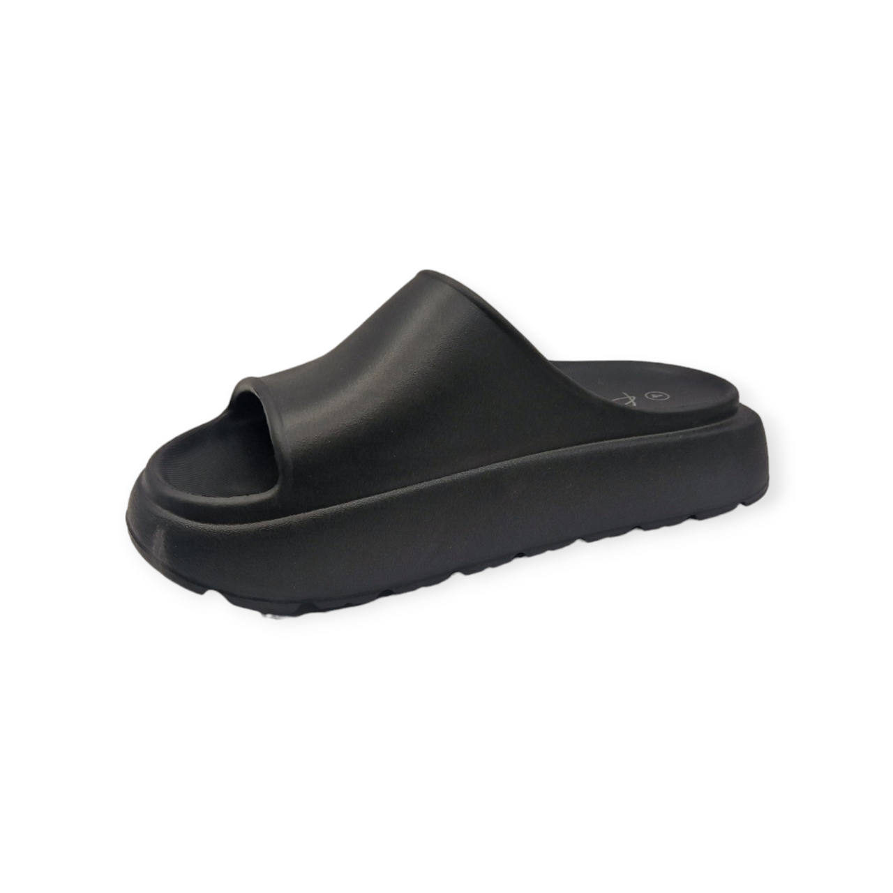Womens Cloud Sliders Non-Slip Shower Slides Black