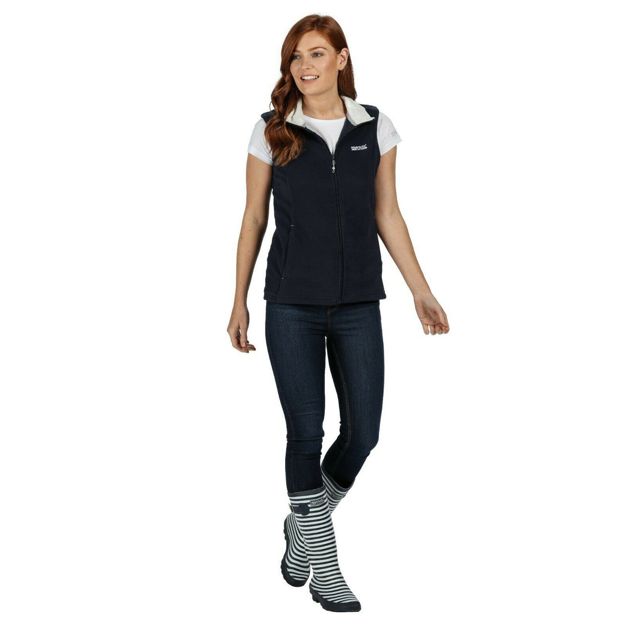 Regatta Womens Bodywarmer Fleece Vest Sweetness Lightweight Waistcoat Size 8-20 Navy(PolarB)