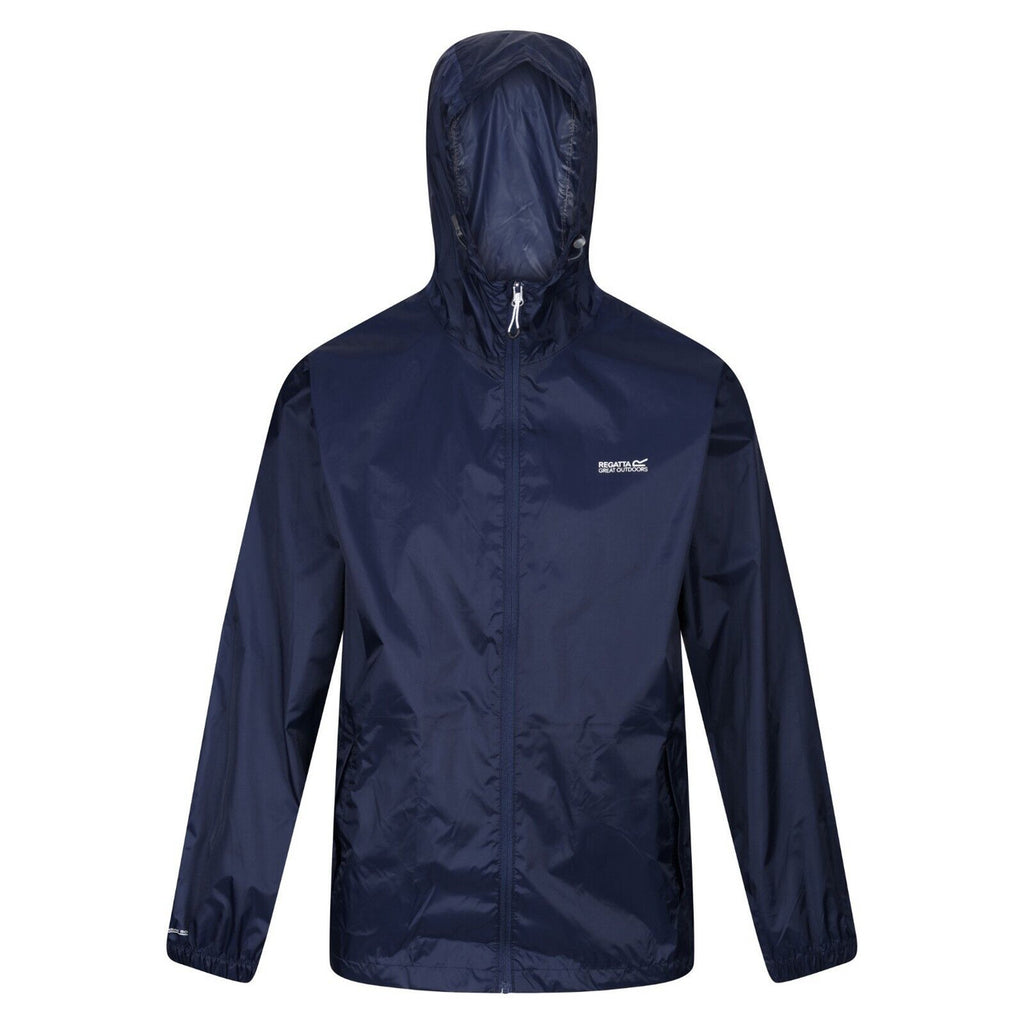 Regatta Men's Pack It Jacket Waterproof Rain Coat Navy