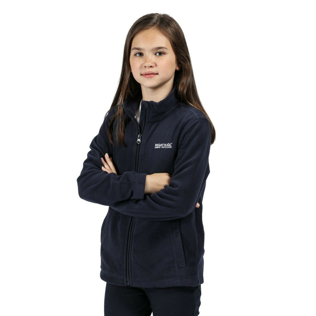 Regatta King Kids Fleece Full Zip Up School Boys Girls Jumper Sizes 3-14 Years