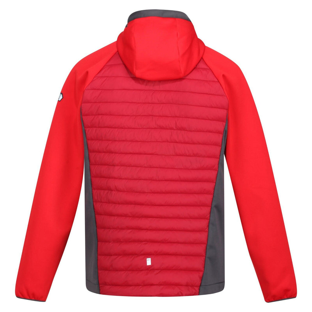 Regatta Mens Andreson VIII Hybrid Lightweight Jacket Dark Red/Chinese Red
