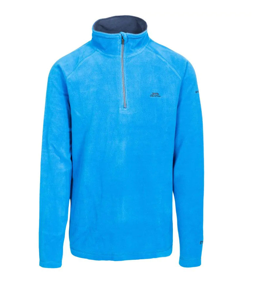 Trespass Blackford Mens Light Weight Micro Fleece Half Zip Quick Dry Top S-3XL
