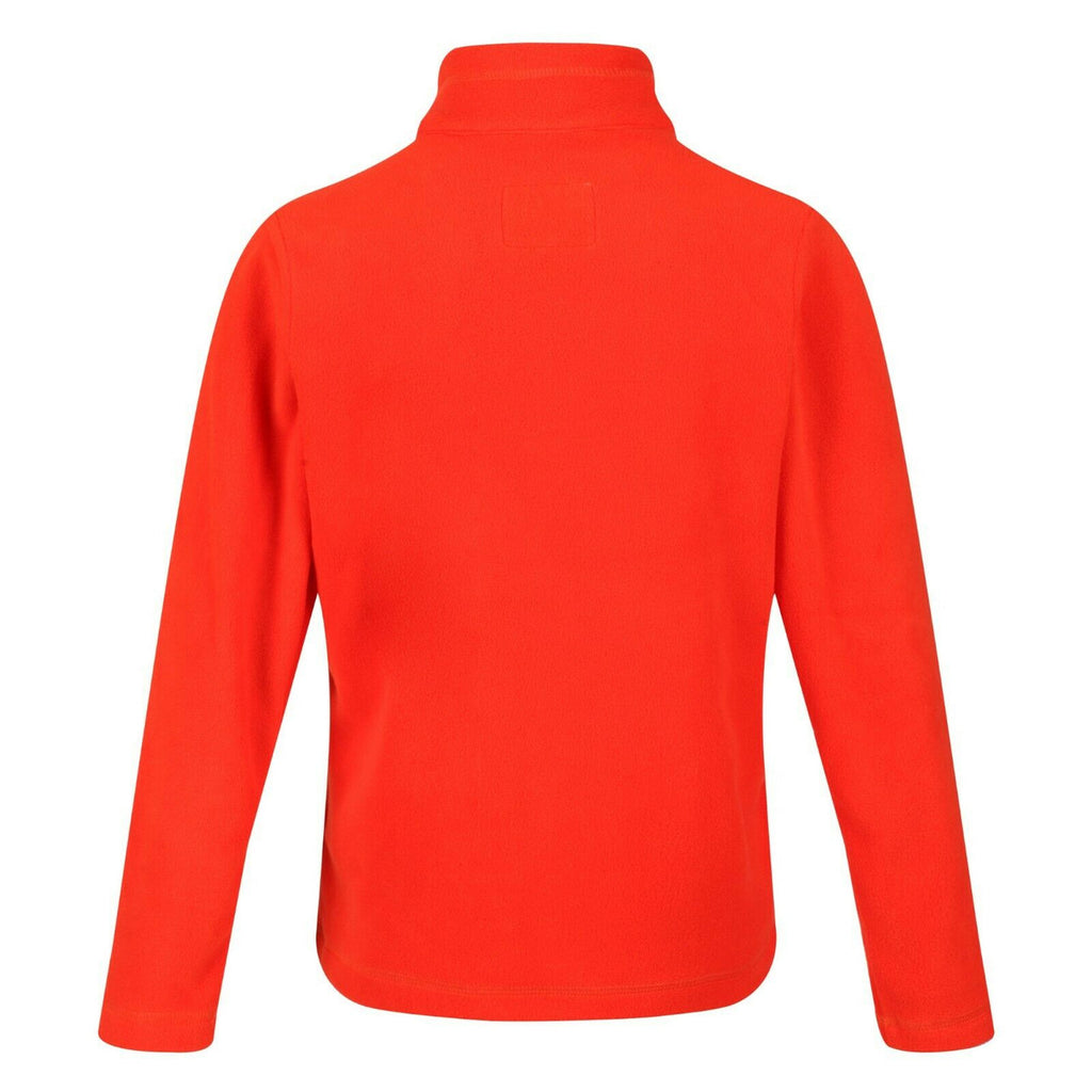 Regatta Kid's Hotshot Lightweight Half Zip Fleece Cajun Orange
