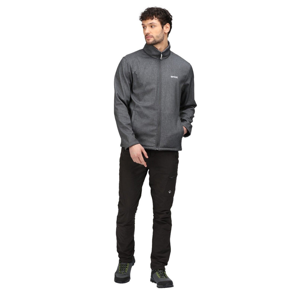 Regatta Mens Cera V Softshell Jacket Seal Grey Marble