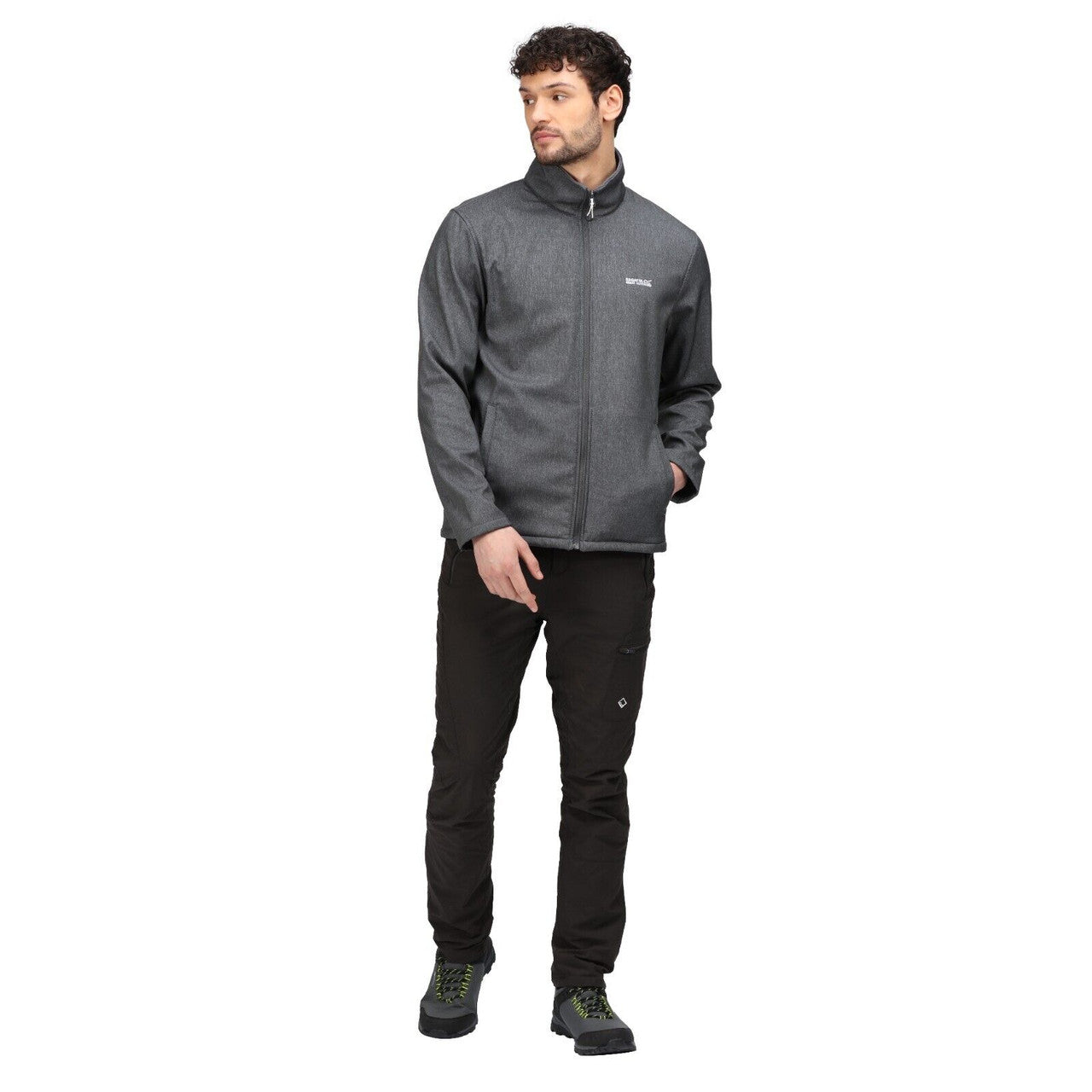 Regatta Mens Cera V Softshell Jacket Seal Grey Marble