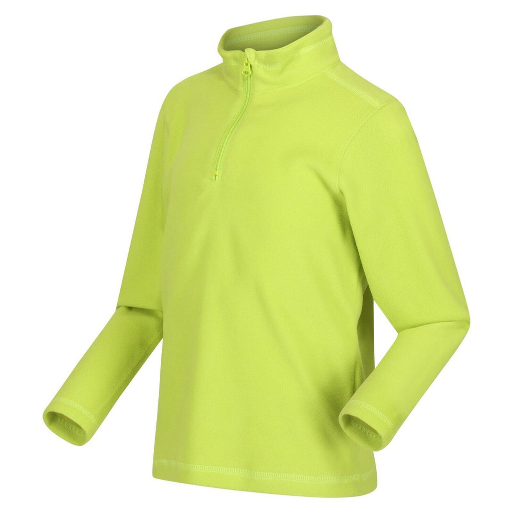 Regatta Kid's Hotshot Lightweight Half Zip Fleece Bright Kiwi