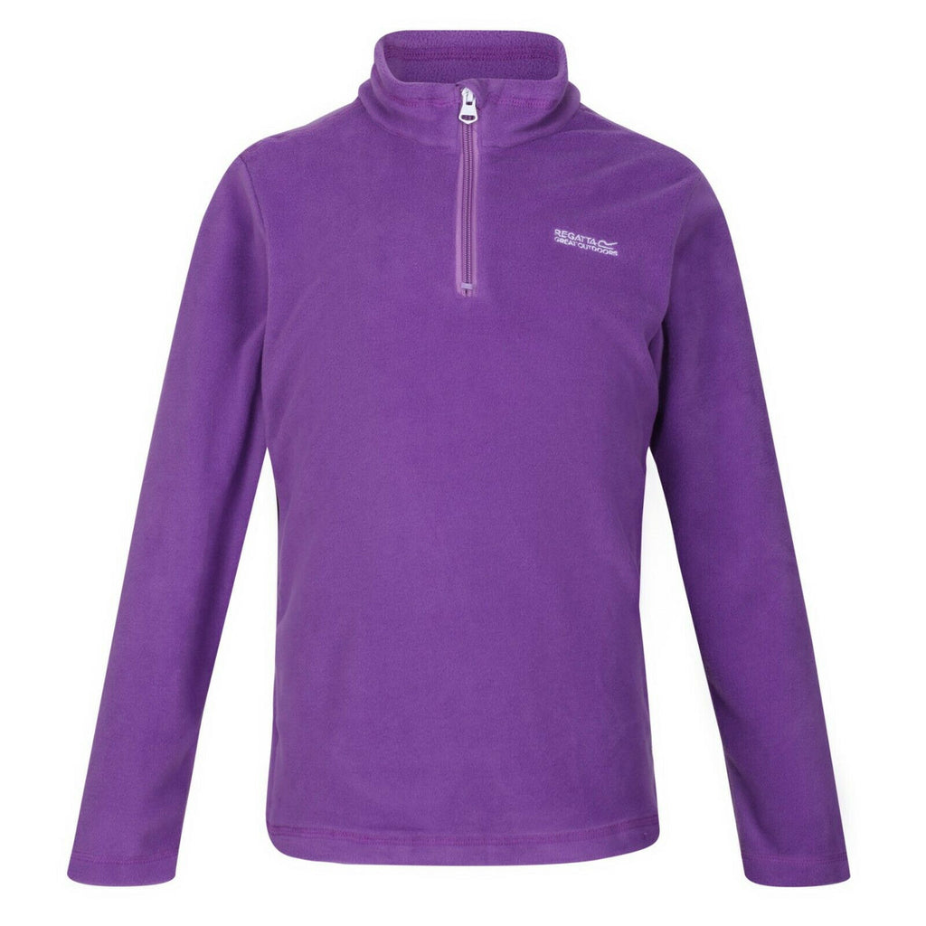 Regatta Kid's Hotshot Lightweight Half Zip Fleece Hyacinth