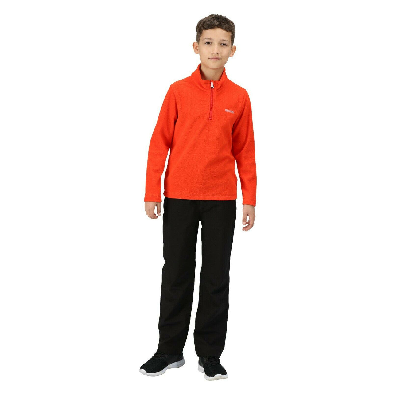 Regatta Kid's Hotshot Lightweight Half Zip Fleece Cajun Orange