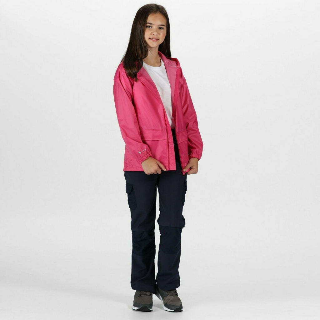 Regatta Kids' Stormbreak Waterproof Jacket Pink Jem