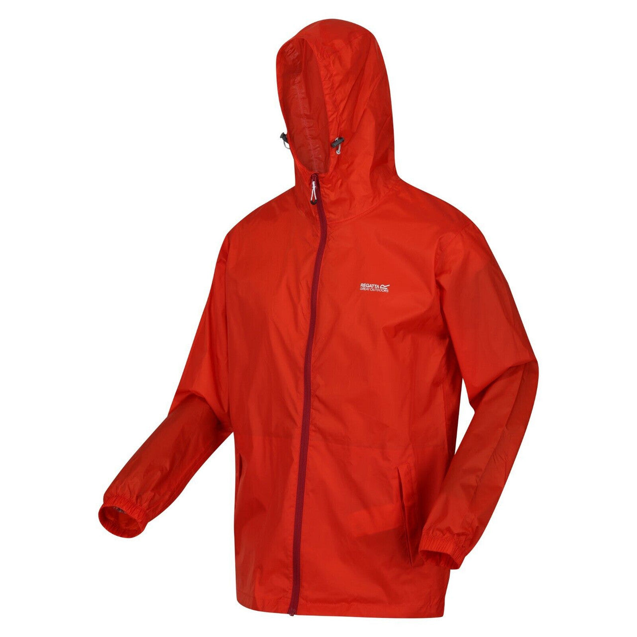 Regatta Men's Pack It Jacket Waterproof Rain Coat Rusty Orange