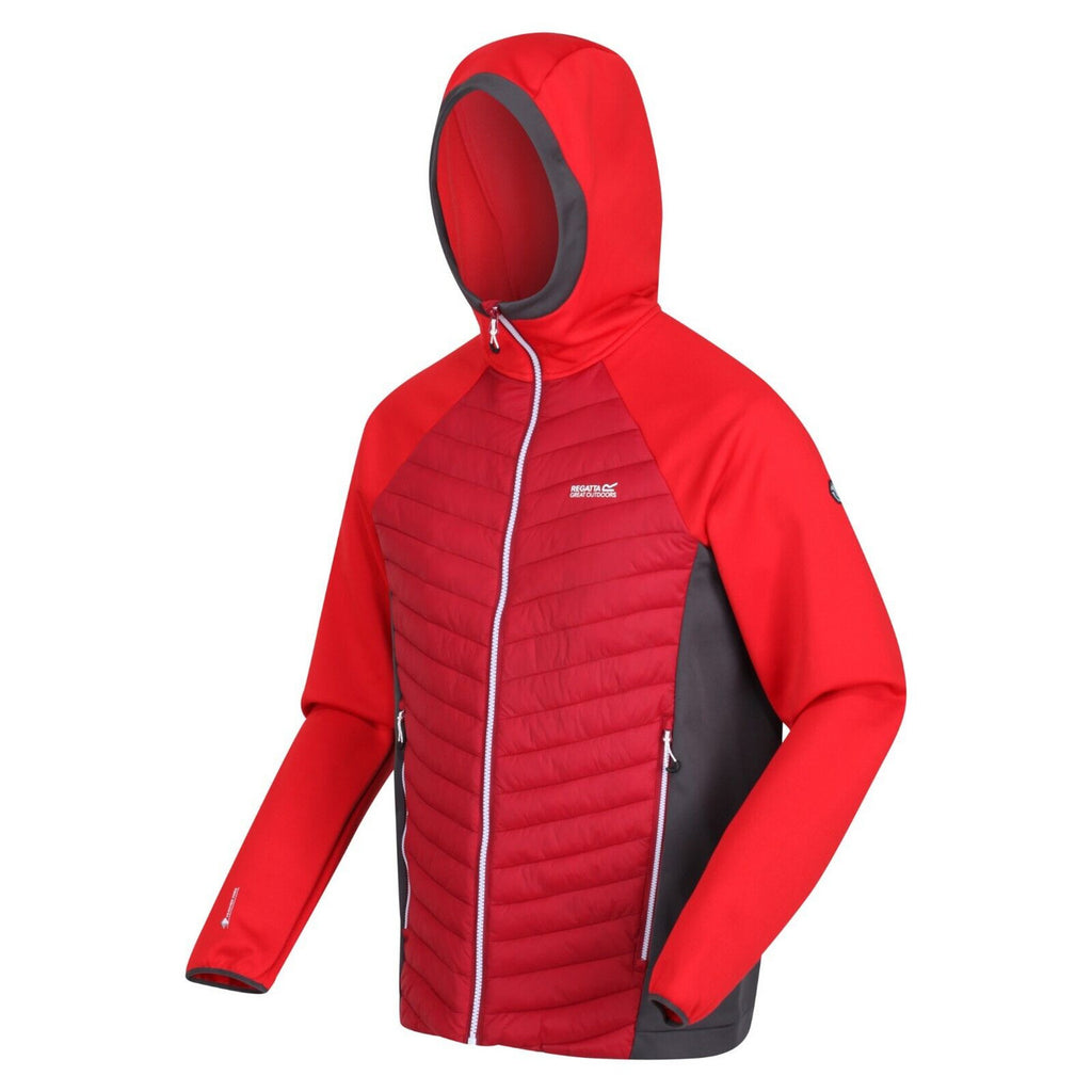 Regatta Mens Andreson VIII Hybrid Lightweight Jacket Dark Red/Chinese Red