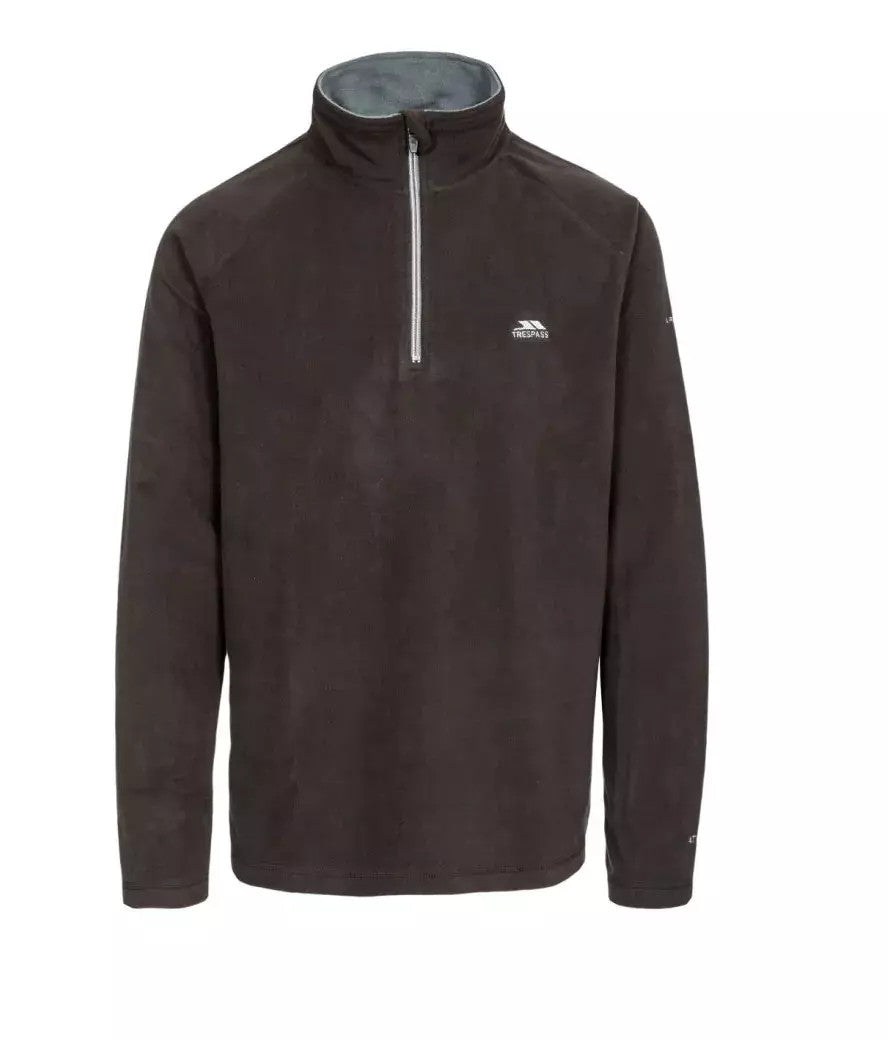 Trespass Blackford Mens Light Weight Micro Fleece Half Zip Quick Dry Top S-3XL
