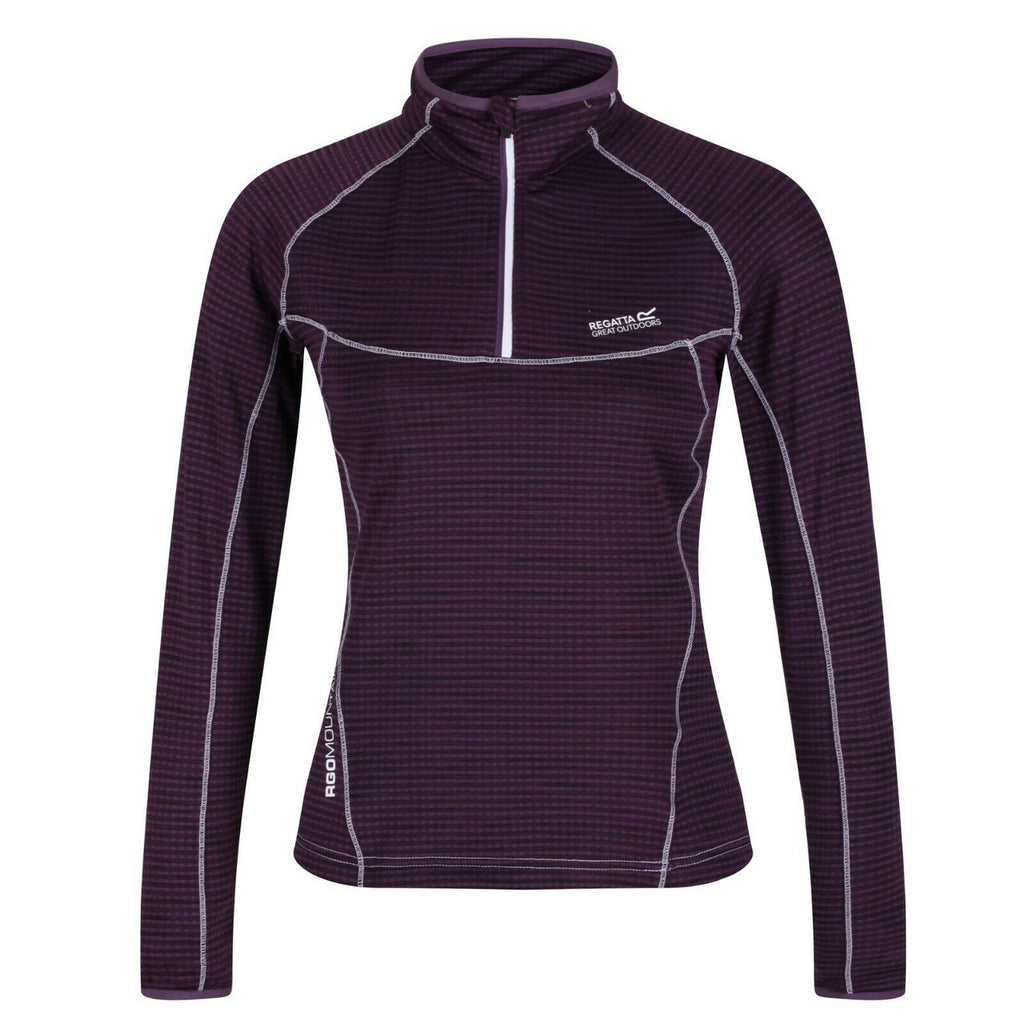 Regatta Womens Yonder Half Zip Top Dark Aubergine