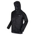 Regatta Men's Pack It Jacket Waterproof Rain Coat Black