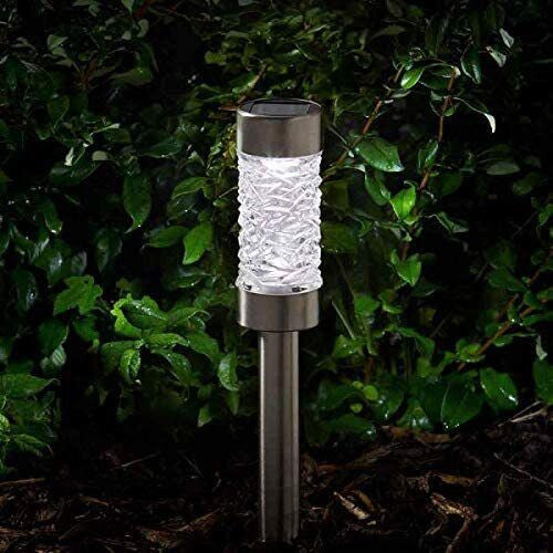 Smart Solar LED Outdoor Stainless Steel Garden Stake Light