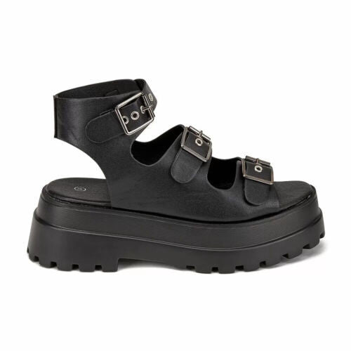 Womens Chunky Sole Gladiator Platform Sandals