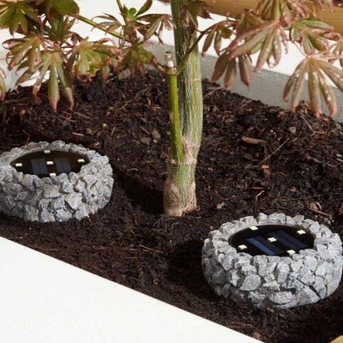 Smart Solar LED Outdoor Garden Rock Light